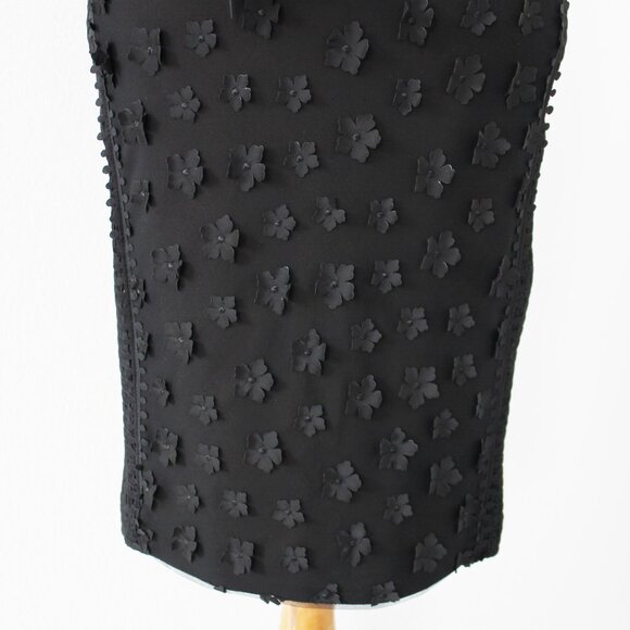 NEW Byron Lars Beauty Mark Gisella Lace & Button Classic Black Sheath Dress, 0P - Picture 13 of 14